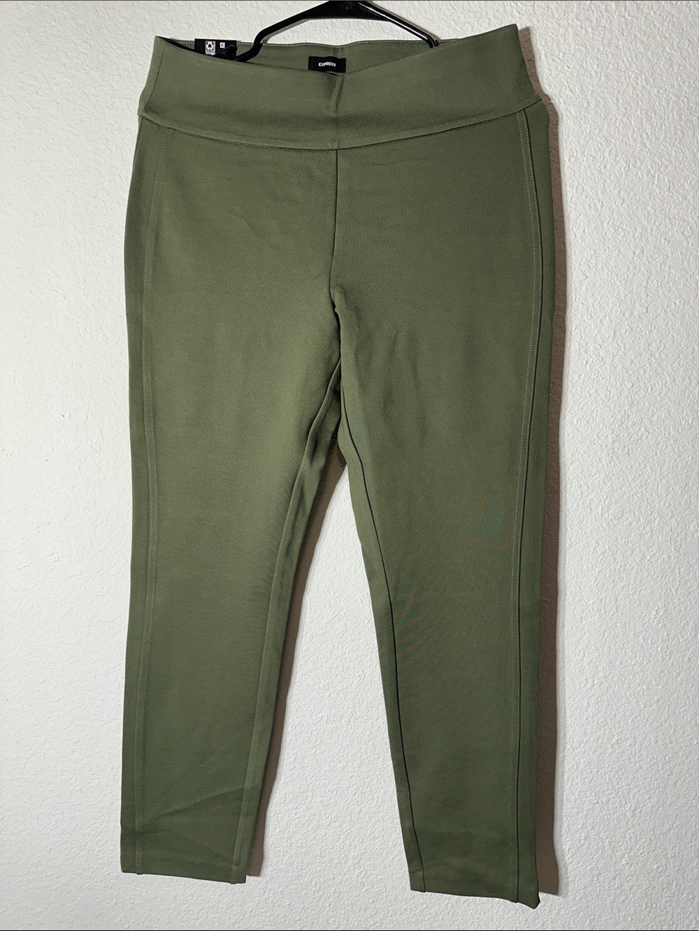 Express Olive Green High-Waist Leggings
